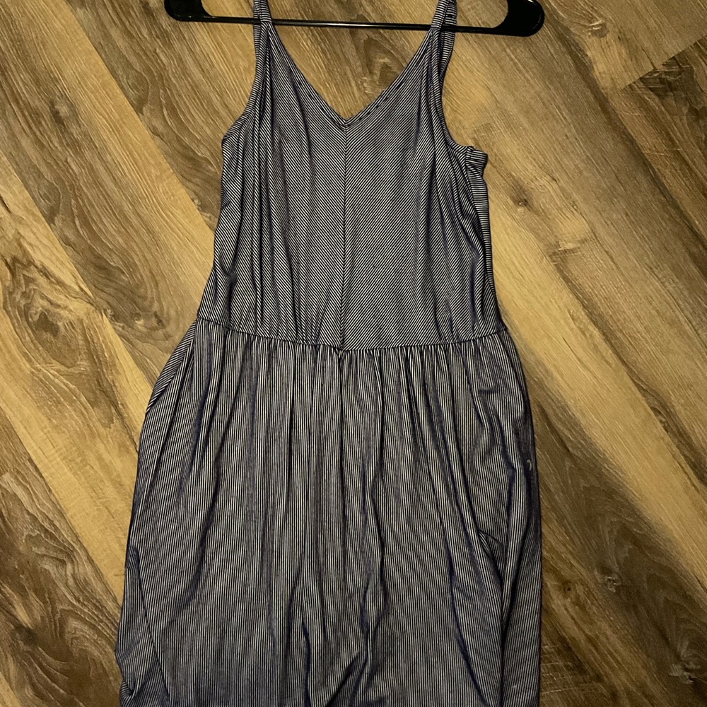 Target Universal Thread Navy and White Striped Dress, size Small